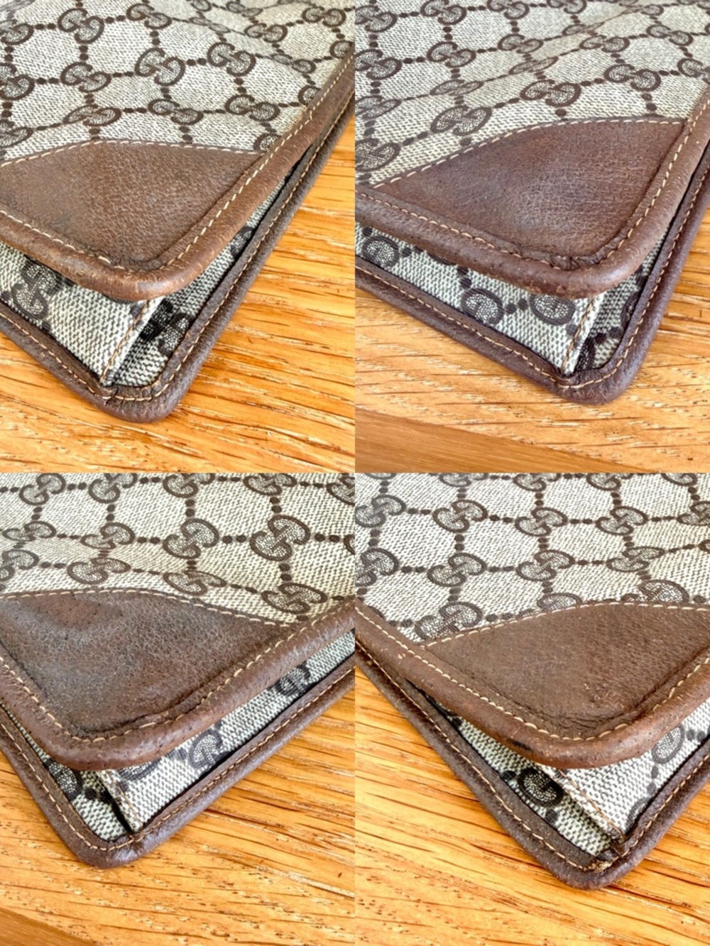 Gucci Authentic Vintage Monogram Canvas Clutch / Crossbody Bag - Picture 12 of 13